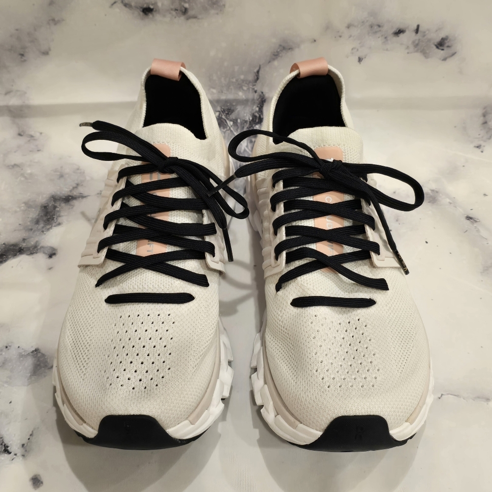 EUC ON Cloud Cloudswift 3 Running Shoes Sneakers in Ivory / Rose (Cream / Pink) - Picture 4 of 13